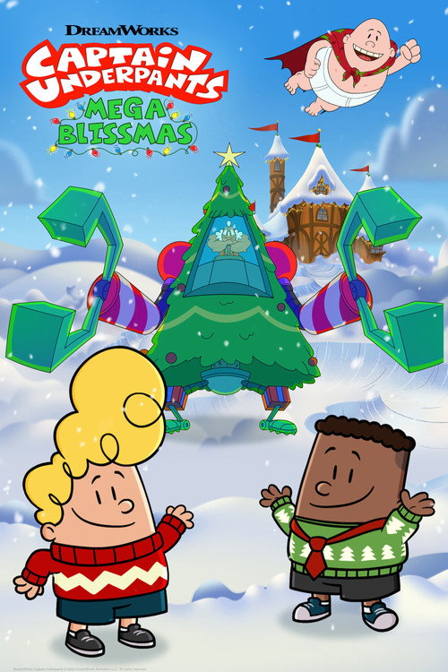 پوستر Captain Underpants Mega Blissmas